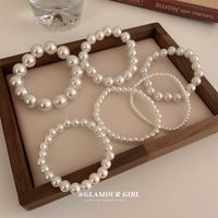 1 Piece Fashion Solid Color Imitation Pearl Beaded Women's Bracelets main image 1