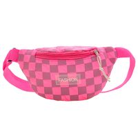 Enfants Petit Toutes Les Saisons Toile Plaid Mode Coquille Fermeture Éclair Sac Banane main image 3