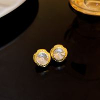 1 Par Retro Ronda Cara Sonriente Flor Metal Esmalte Lazo Embutido Diamantes De Imitación Mujeres Pendientes De Gota sku image 17