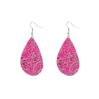 1 Pair Ethnic Style Water Droplets Pu Leather Women's Drop Earrings main image 2