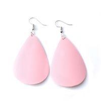 1 Pair Simple Style Water Droplets Pu Leather Women's Drop Earrings sku image 5