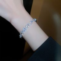 Fashion Solid Color Copper Zircon Bangle In Bulk main image 6