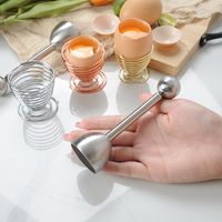 Simple Style Solid Color Stainless Steel Egg Beater 1 Piece main image 2