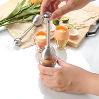 Simple Style Solid Color Stainless Steel Egg Beater 1 Piece main image 3