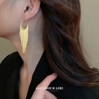 1 Pair Fashion Tassel Metal Women's Drop Earrings main image 3