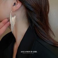 1 Pair Fashion Tassel Metal Women's Drop Earrings main image 2