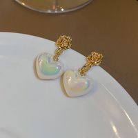 Real Gold Electroplating Mermaid Pearl Earrings Korean Long Ear Buckle Earrings sku image 8