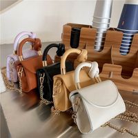 Women's Mini All Seasons Pu Leather Solid Color Fashion Square Flip Cover Handbag main image 3