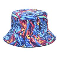 Unisex Fashion Geometric Printing Flat Eaves Bucket Hat sku image 8