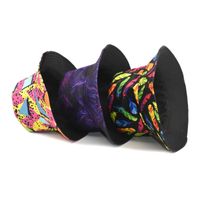 Unisex Fashion Geometric Printing Flat Eaves Bucket Hat main image 3