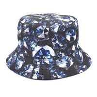 Unisex Fashion Geometric Printing Flat Eaves Bucket Hat sku image 15
