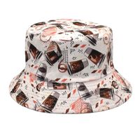 Unisex Fashion Geometric Printing Flat Eaves Bucket Hat sku image 17