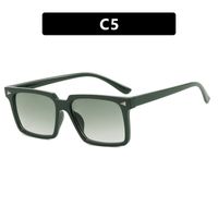 Punk Color Block Ac Square Full Frame Women's Sunglasses sku image 5