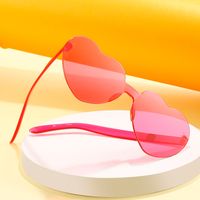 Fashion Heart Shape Pc Frameless Women's Sunglasses main image 5