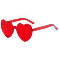 Fashion Heart Shape Pc Frameless Women's Sunglasses main image 2