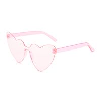 Fashion Heart Shape Pc Special-shaped Mirror Frameless Women's Sunglasses sku image 22