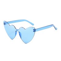 Fashion Heart Shape Pc Special-shaped Mirror Frameless Women's Sunglasses sku image 15