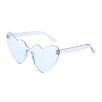 Fashion Heart Shape Pc Special-shaped Mirror Frameless Women's Sunglasses sku image 35