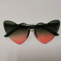 Fashion Heart Shape Pc Special-shaped Mirror Frameless Women's Sunglasses sku image 56