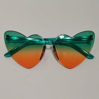 Fashion Heart Shape Pc Special-shaped Mirror Frameless Women's Sunglasses sku image 51