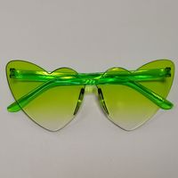 Fashion Heart Shape Pc Special-shaped Mirror Frameless Women's Sunglasses sku image 52