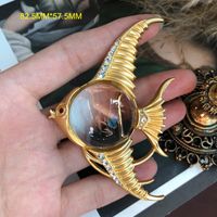 Cute Owl Fish Alloy Plating Glass Women's Brooches sku image 1