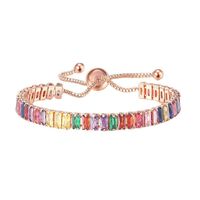 Glamour Carré Alliage Placage Zircon Femmes Bracelets main image 5