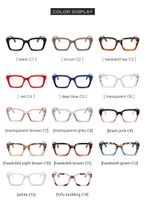 Simple Style Color Block Leopard Pc Cat Eye Full Frame Optical Glasses main image 3