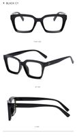 Simple Style Color Block Leopard Pc Cat Eye Full Frame Optical Glasses main image 2