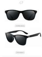 Simple Style Solid Color Tac Square Full Frame Men's Sunglasses sku image 10