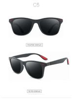Simple Style Solid Color Tac Square Full Frame Men's Sunglasses sku image 12