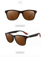 Simple Style Solid Color Tac Square Full Frame Men's Sunglasses sku image 5