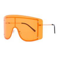 Fashion Solid Color Pc Special-shaped Mirror Full Frame Women's Sunglasses main image 4