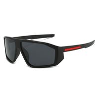 Fashion Color Block Pc Square Full Frame Sports Sunglasses sku image 2