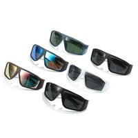 Fashion Color Block Pc Square Full Frame Sports Sunglasses main image 2