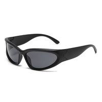 Hip-hop Solid Color Ac Cat Eye Full Frame Sports Sunglasses main image 5