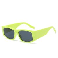 Fashion Solid Color Ac Square Full Frame Men's Sunglasses sku image 4