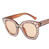 Retro Star Ac Round Frame Imitation Diamond Full Frame Women's Sunglasses sku image 6