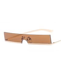 Fashion Geometric Pc Special-shaped Mirror Half Frame Women's Sunglasses main image 1