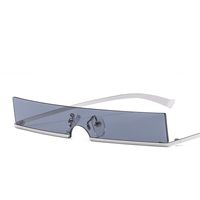 Fashion Geometric Pc Special-shaped Mirror Half Frame Women's Sunglasses main image 5