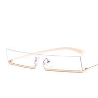 Fashion Geometric Pc Special-shaped Mirror Half Frame Women's Sunglasses sku image 9