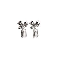 1 Pair Sweet Bow Knot Alloy Plating Shell Women's Drop Earrings main image 3