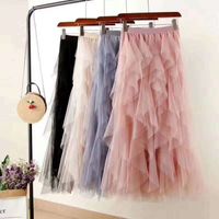 Summer Cute Solid Color Polyester Maxi Long Dress Skirts main image 2