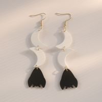 1 Pair Original Design Heart Shape Bell Arylic Mesh Women's Drop Earrings main image 4
