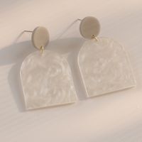 1 Pair Original Design Heart Shape Bell Arylic Mesh Women's Drop Earrings sku image 1
