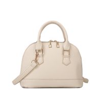 Women's Pu Leather Solid Color Fashion Square Zipper Shoulder Bag Handbag Crossbody Bag sku image 1