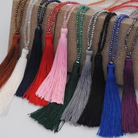 Ethnic Style Tassel Artificial Crystal Beaded Women's Sweater Chain main image 5