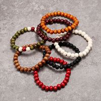 Simple Style Geometric Wooden Beads Wholesale Bracelets main image 3