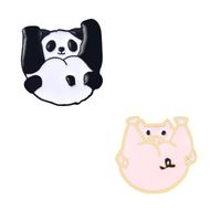 Mignon Animal Panda Alliage Placage Unisexe Broches main image 4