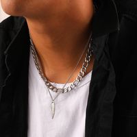 1 Piece Casual Wings Stainless Steel Plating Men's Layered Necklaces main image 1
